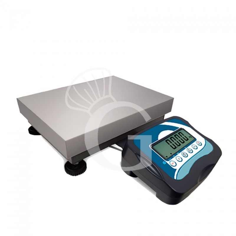 Báscula con capacidad para 30 kg y precisión de 5 g L 400 mm x P 500 mm x A 120 mm