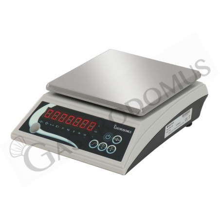 Balanza de ABS control de peso pantalla LED capacidad 6 kg precisión 1 g L 205 mm x P 250 mm x A 80 mm Balanza de ABS control de peso pantalla LED capacidad 6 kg precisión 1 g L 205 mm x P 250 mm x A 80 mm