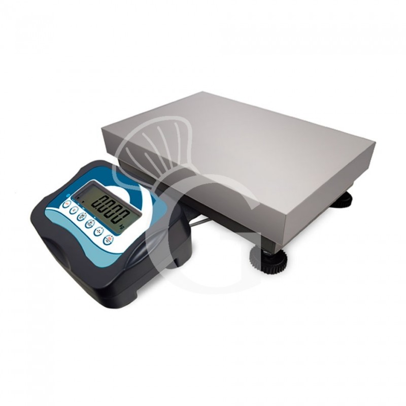 Báscula con capacidad para 30 kg y precisión de 5 g L 400 mm x P 500 mm x A 120 mm