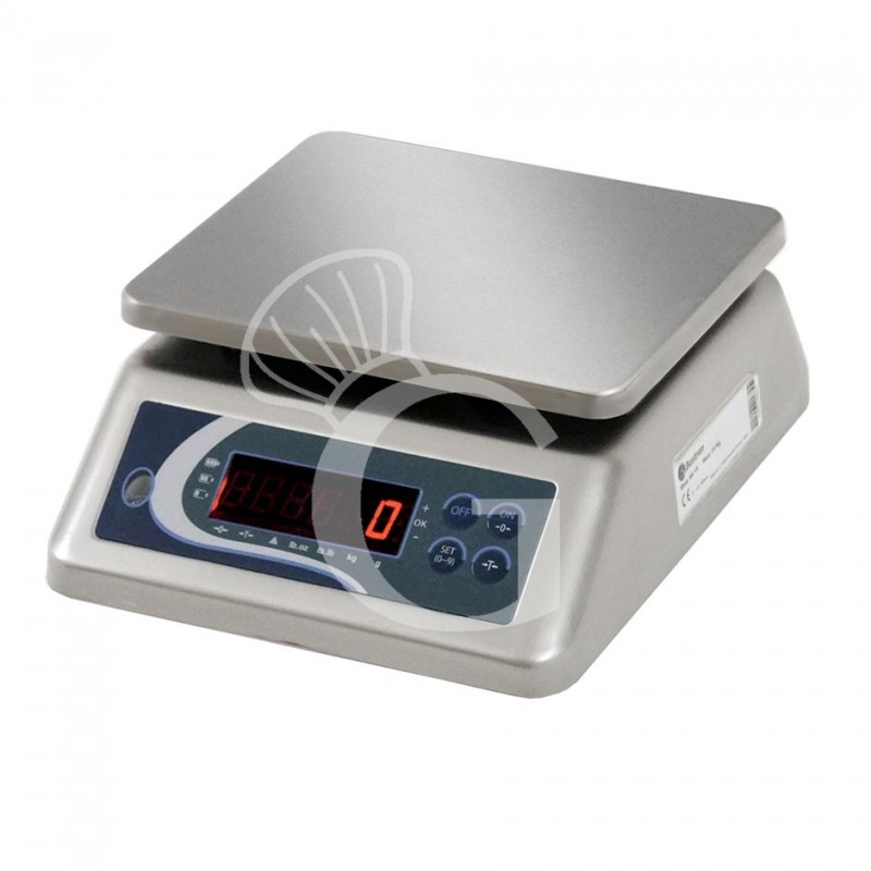 Balanza de control de doble pantalla con capacidad de 3 Kg y precisión de 0,2 g L 290 mm x P 240 mm x A 110 mm