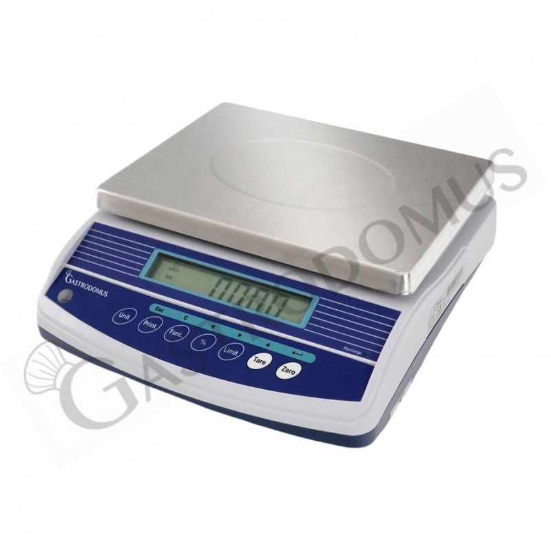 Balanza de control con capacidad de 6 kg y precisión de 0,2 g L 340 mm x P 320 mm x A 125 mm