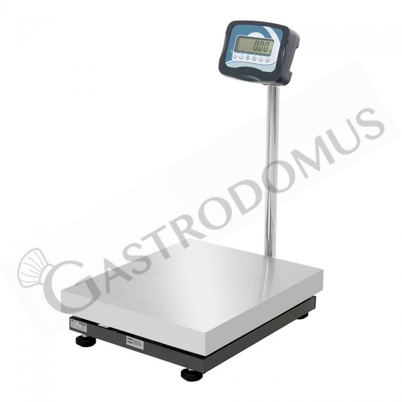 Báscula monocelular con capacidad de 150 kg y precisión de 20 g L 600 mm x P 500 mm x A 840 mm