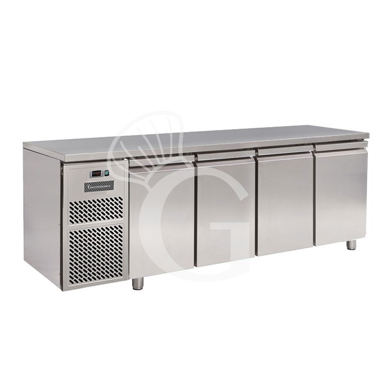 Mesa Refrigerada Motor a la izquierda 4 Puertas 800 mm de profundidad 0°C/+10°C Clase de eficiencia energética D