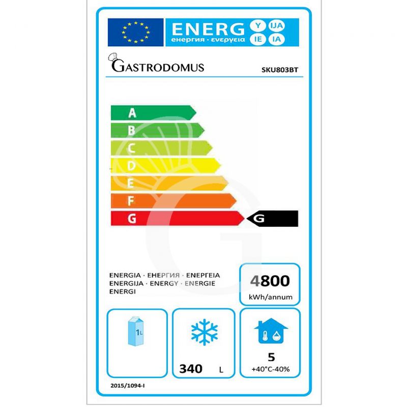 Tavolo refrigerato 3 porte Prof. 800 mm -18°C/-22°C motore a sinistra