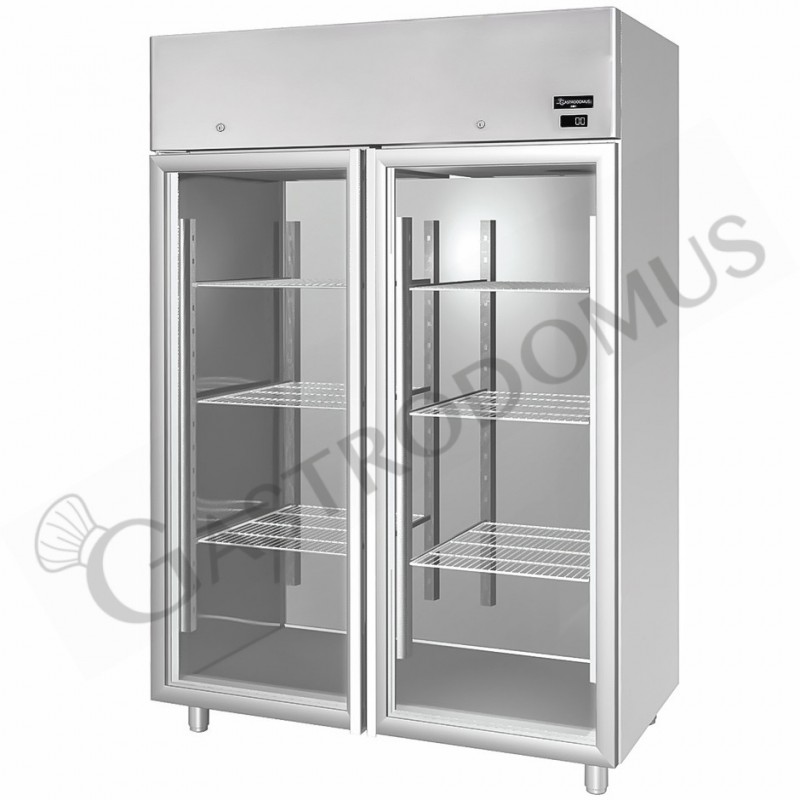 Armario Refrigerado ventilado para pescado y productos lácteos -5/+10°C 1400 LT 2 Puertas de vidrio