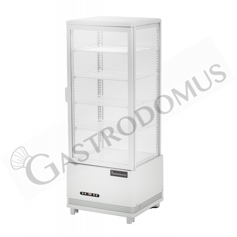 Vitrina Refrigerada ventilada para bebidas Color blanco 98 LT 0°C/+12°C Display Clase de eficiencia energética C
