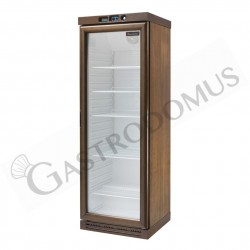 Vinoteca de madera con refrigeración estática 340 L, T regulable de -18°C/-22°C y 6 estantes interiores fijos