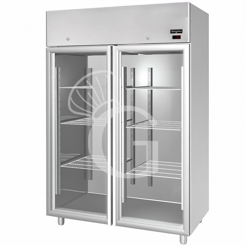 Armario Refrigerado ventilado 2 Puertas de vidrio -2°C/+10°C 1400 LT Clase de eficiencia energética G