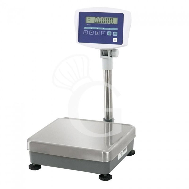 Báscula monocelular completa capacidad 15 kg precisión 1 g L 360 mm x P 320 mm x A 600 mm