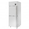 Armario refrigerado ventilado para pescado y productos lácteos 2 puertas -5°C/+10°C 700 LT clase de eficiencia energética G