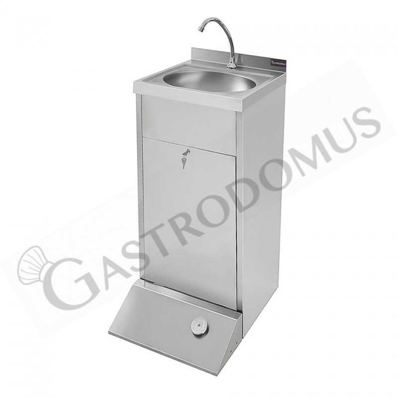 Fregadero de pie con pedal, L 450 mm x P 550 mm x A 855 mm