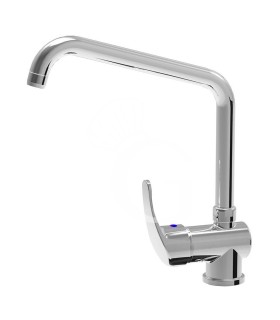 Grifo mezclador con asa horizontal y caño Ø 24