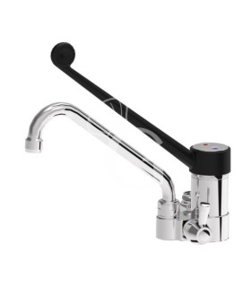 Grifo industrial monomando con conexión para ducha- L 200 mm