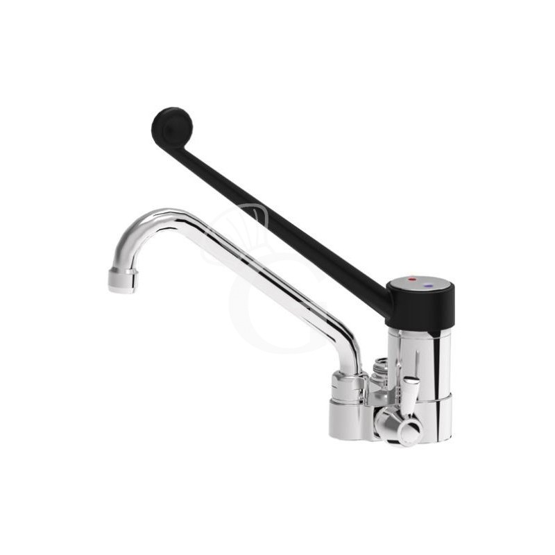 Grifo industrial monomando con conexión para ducha- L 200 mm