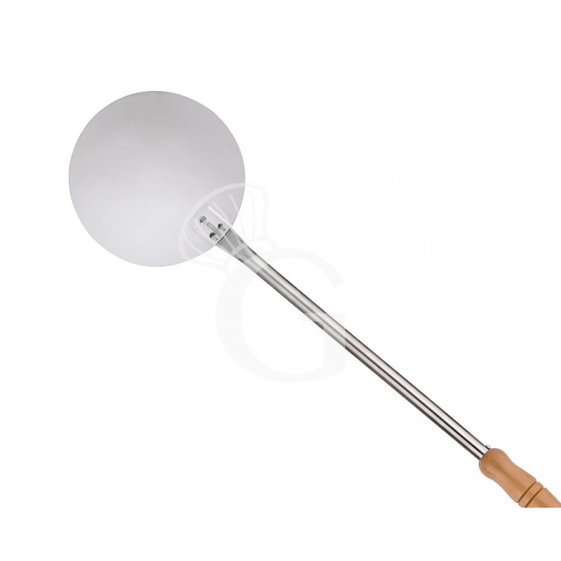 Pala de acero inoxidable para hornear pizza diámetro 180 mm x altura 1700 mm