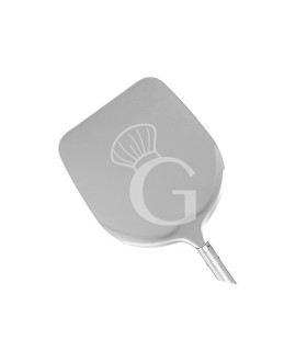 Pala para hornear pizza Orchidea de aluminio con mango de acero inoxidable -Diámetro 360 mm - A 1700 mm