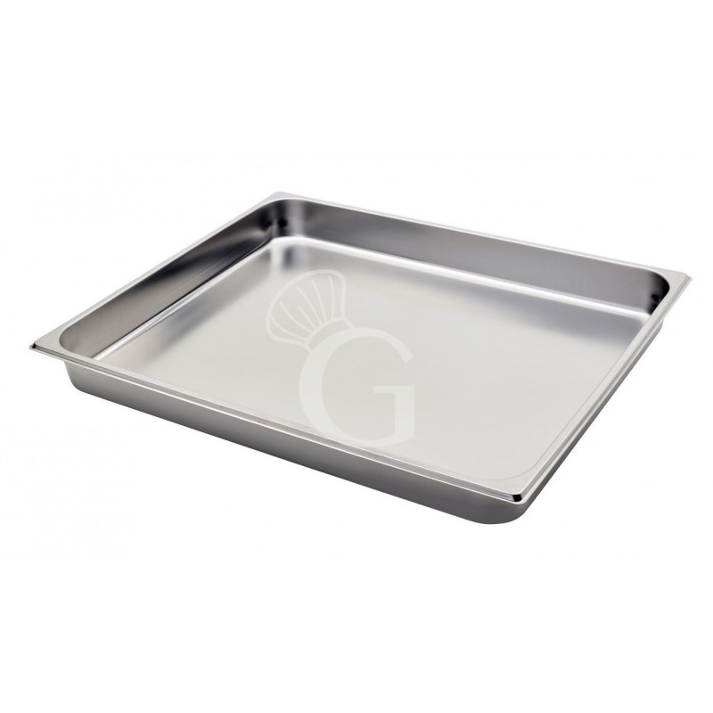 Cubeta de acero inoxidable GN2/1 L 650 mm x P 530 mm x A 65 mm, 18,9 LT
