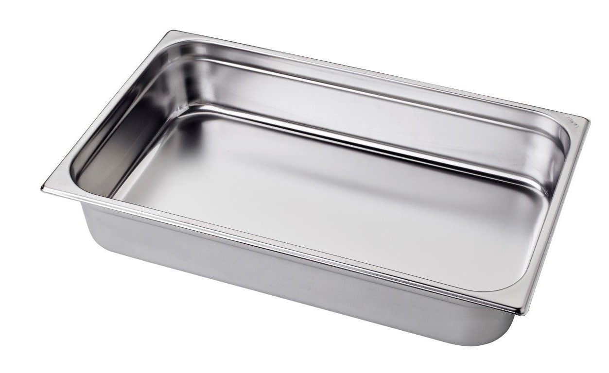 Cubeta de acero inoxidable GN 1/1 L 530 mm X P 325 mm X A 100 mm, 13,3 LT