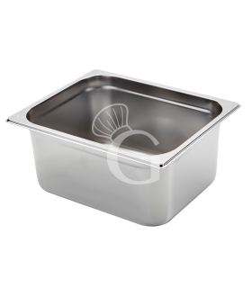 Cubeta de acero inoxidable GN1/2 L 325 mm X P 265 mm X A 150 mm, 9,9 LT