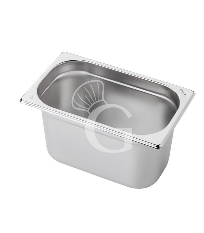 Cubeta de acero inoxidable GN1/4 L 265 mm X P 162 mm X A 150 mm, 4,1 LT
