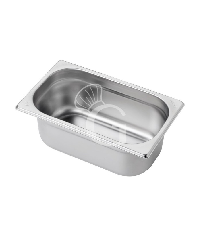 Cubeta de acero inoxidable GN1/4 L 265 mm X P 162 mm X A 100 mm, 2,5 LT
