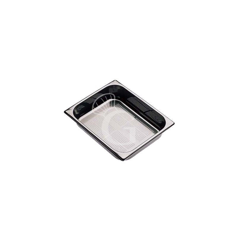 Cubeta de acero inoxidable perforada GN1/2 L 325 mm X P 265 mm X A 65 mm 4,2 LT Cubeta de acero inoxidable perforada GN1/2 L 325 mm X P 265 mm X A 65 mm 4,2 LT