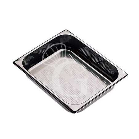 Cubeta de acero inoxidable perforada GN1/2 L 325 mm X P 265 mm X A 65 mm 4,2 LT Cubeta de acero inoxidable perforada GN1/2 L 325 mm X P 265 mm X A 65 mm 4,2 LT