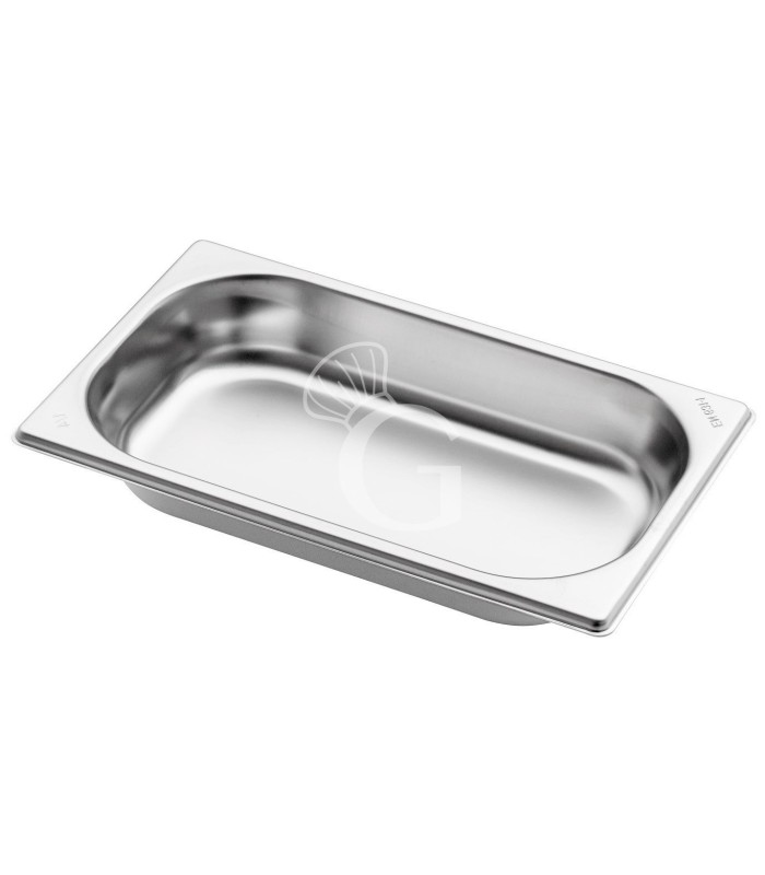 Cubeta de acero inoxidable GN1/4 L 265 mm X P 162 mm X A 40 mm, 1 LT