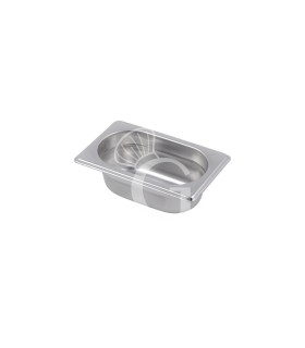 Cubeta de acero inoxidable GN1/9 L 176 mm x P 108 mm x A 65 mm 0,5 LT