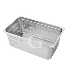 Bandeja perforada de acero inoxidable GN1/1 L 530 mm X P 325 mm X A 200 mm, 30 LT