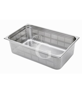 Bandeja perforada de acero inoxidable GN1/1 L 530 mm X P 325 mm X A 150 mm, 20,6 LT
