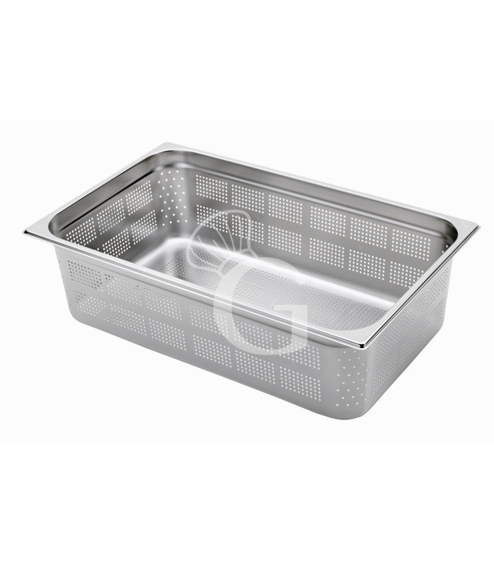 Bandeja perforada de acero inoxidable GN1/1 L 530 mm X P 325 mm X A 150 mm, 20,6 LT