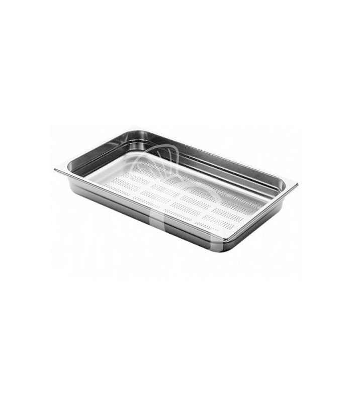 Bandeja perforada de acero inoxidable GN1/1 L 530 mm X P 325 mm X A 65 mm, 8,5 LT