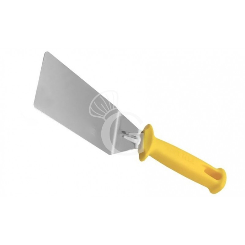 Pala para pizza de acero inoxidable con hoja de dimensiones 100 X 150 mm