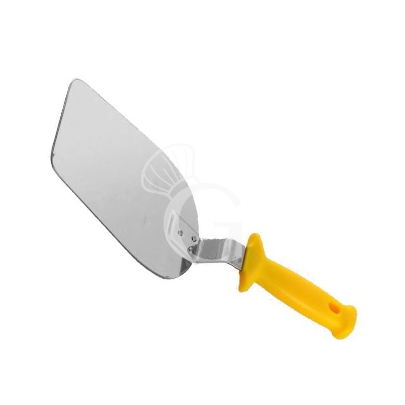 Pala para pizza de acero inoxidable con hoja de dimensiones de 120 X 250 mm