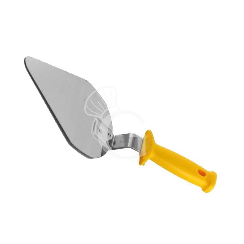 Pala triangular para pizza de acero inoxidable con hoja de 120 X 250 mm