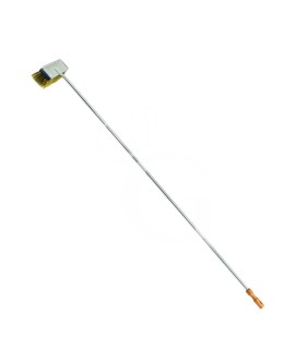 Cepillo de latón para horno de leña, dimensiones 22 X 80 X A 1700 mm.