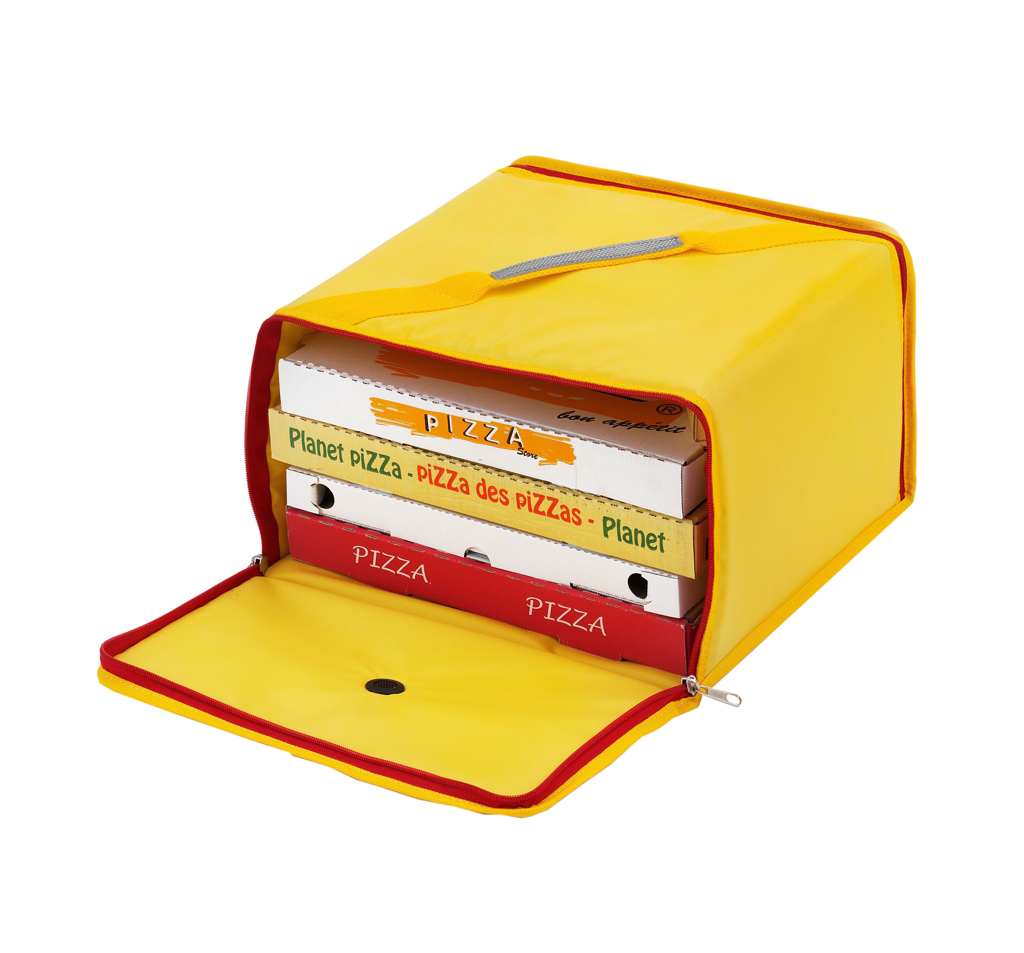 Bolsa térmica para pizza plegable de tela 350 x 350 x 200 mm