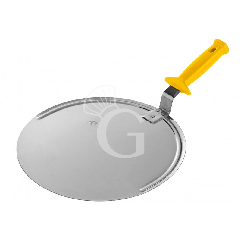 Pala para pizza de acero inoxidable de 500 mm de diámetro