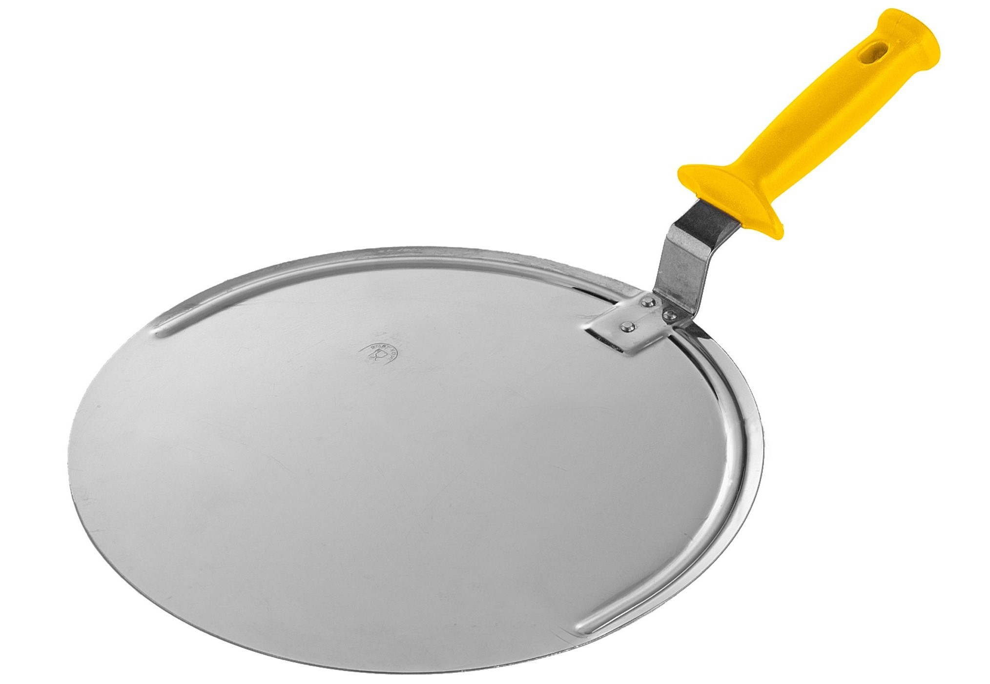 Pala para pizza de acero inoxidable de 500 mm de diámetro
