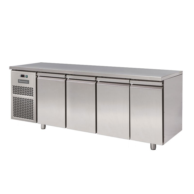 Mesa Refrigerada Motor a la izquierda 4 Puertas 800 mm de profundidad 0°C/+10°C Clase de eficiencia energética D