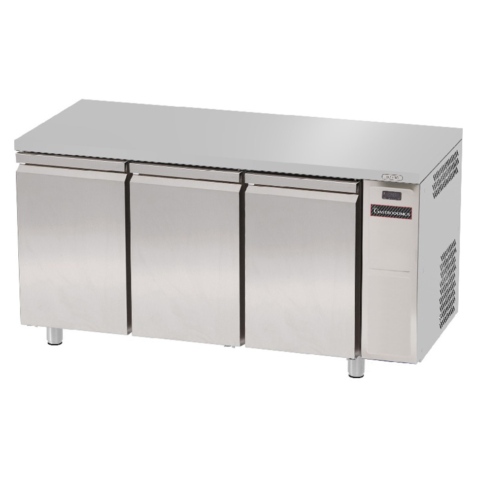 Mesa Refrigerada 3 puertas 700 mm de profundidad 0°C/+10°C motor a distancia