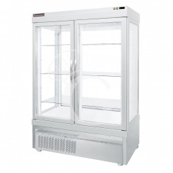 Vitrina Refrigerada expositora ventilada para pastelería 880 LT -25°C/+5°C 4 Lados de vidrio 2 Puertas