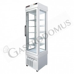 Vitrina refrigerada expositora ventilada para pastelería 250 LT -25°C/+5°C 4 lados de vidrio