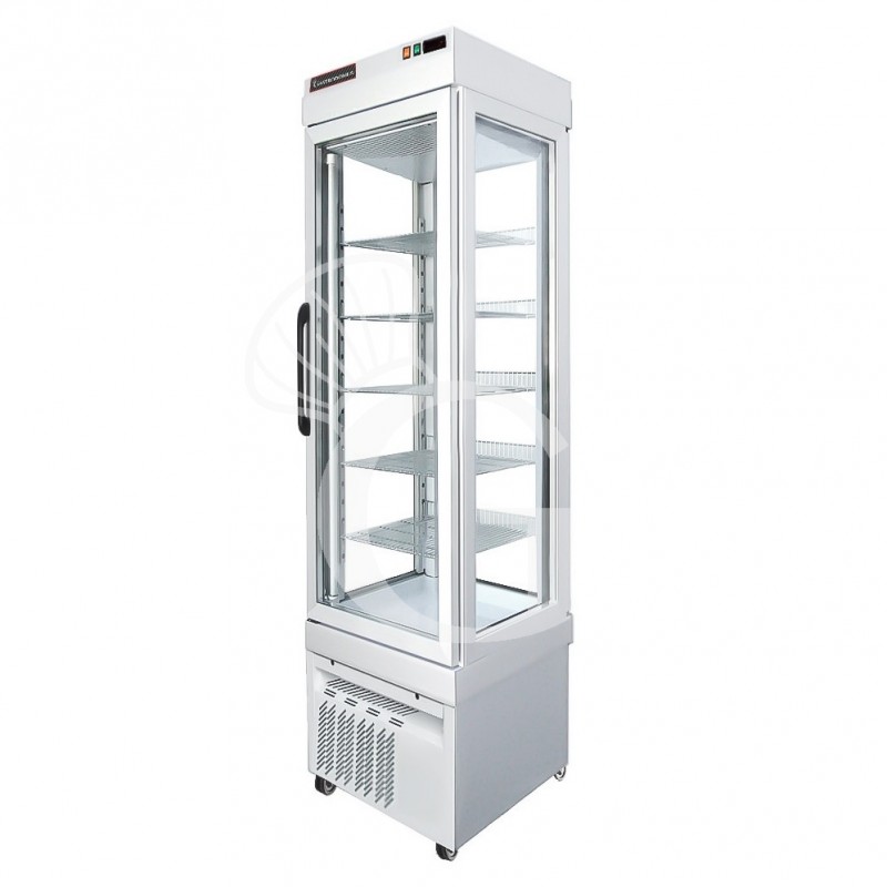 Vitrina refrigerada expositora ventilada para pastelería 255 LT -25°C/+5°C 3 lados de vidrio