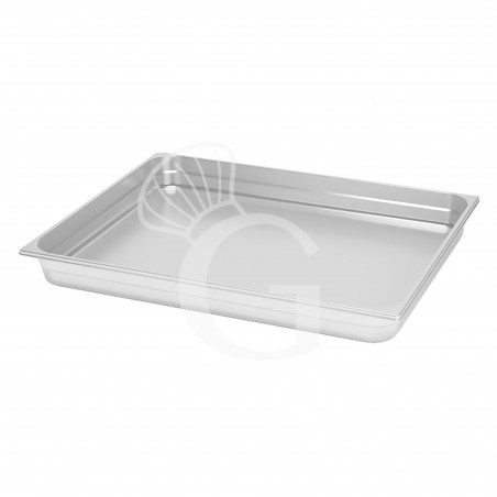 Bandeja rectangular de acero inoxidable GN1/2 L 325 mm X P 265 mm X H 20 mm Bandeja rectangular de acero inoxidable GN1/2 L 325 mm X P 265 mm X H 20 mm