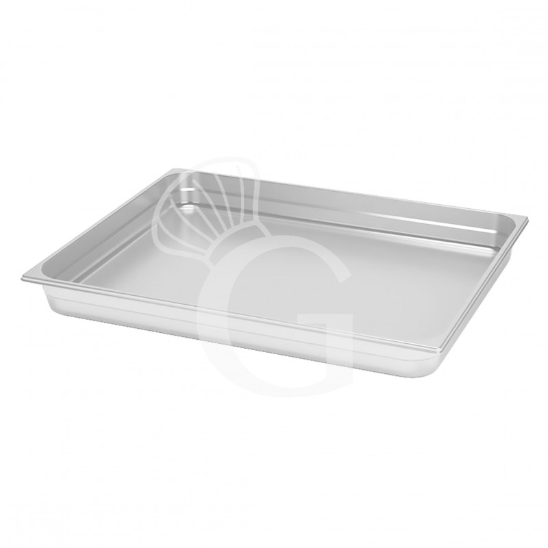 Bandeja rectangular de acero inoxidable GN1/2 L 325 mm X P 265 mm X H 65 mm