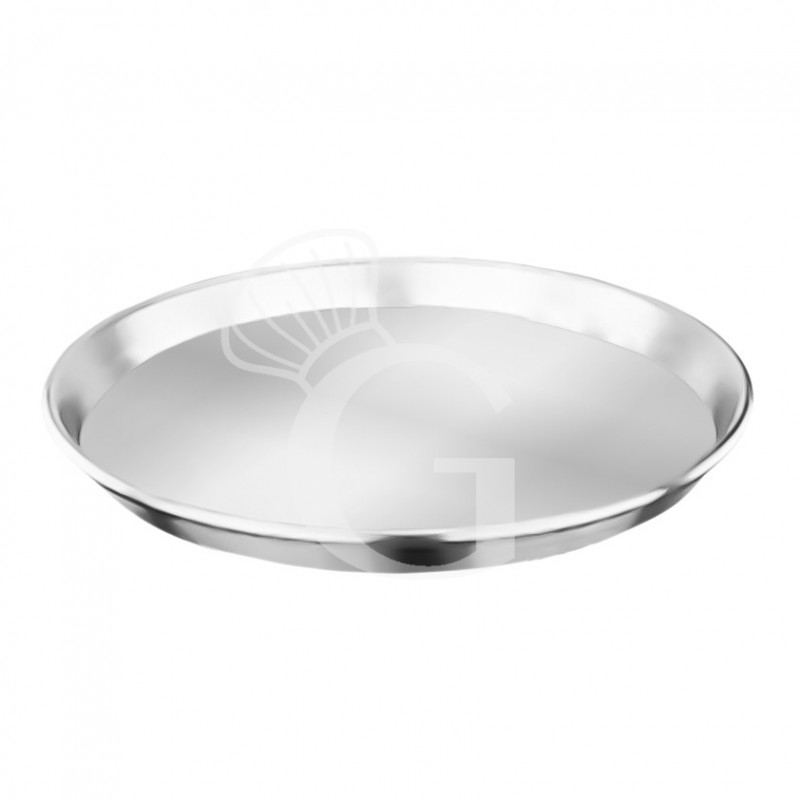 Bandeja redonda de aluminio, diámetro 500 mm X A 30 mm