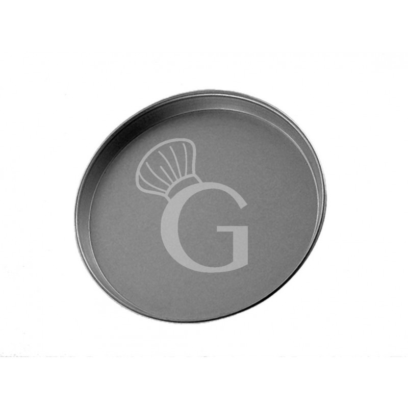 Molde redondo de chapa aluminizada para pizza, diámetro 180 mm X A 30 mm