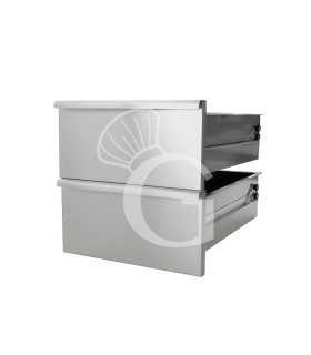 Dos cajones para mueble y armario 400 mm
